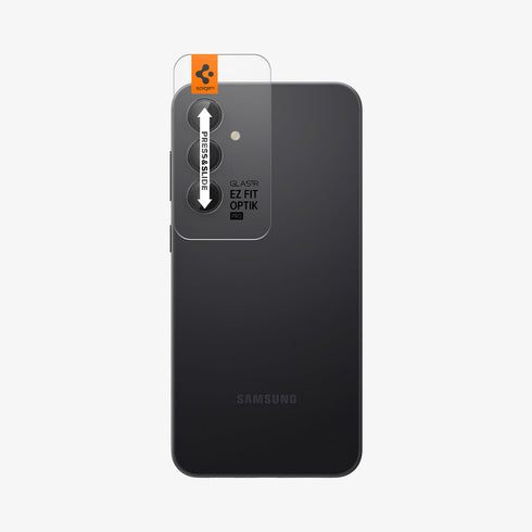 AGL05950 - Galaxy S23 Ultra EZ Fit Optik Pro Lens Protector in black showing the device
